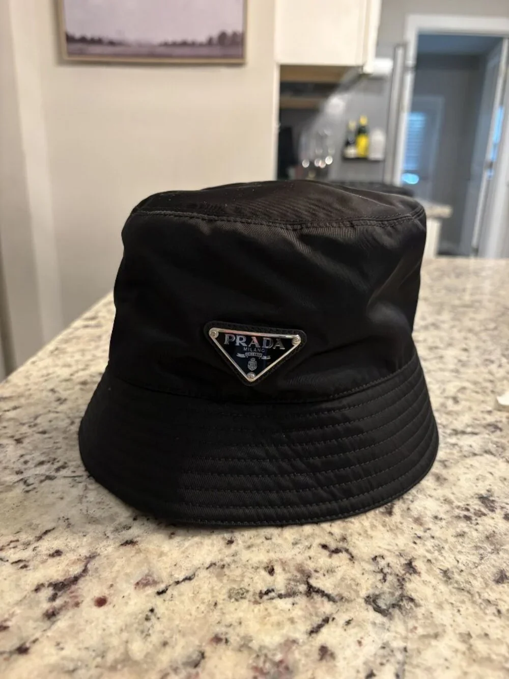 Prada Re-Nylon Black Bucket Hat